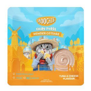 Ласощі для котів Moochie Fairy Puree 25 шт х 15 г - тунець та сир - masterzoo.ua