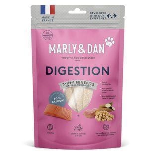 Лакомство для собак Marly & Dan Digestion 80 г - лосось - masterzoo.ua