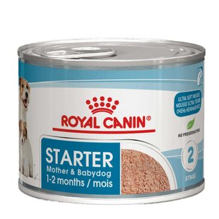 Влажный корм для щенков и кормящих собак Royal Canin Royal Starter Mousse 195 г - masterzoo.ua