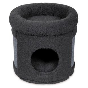Pet Fun Дім кігтеточка-будиночок для котів 38х36 см - сірий - masterzoo.ua