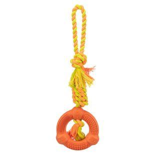 Trixie Rope with Ring игрушка для собак 12 см - разноцветный - masterzoo.ua