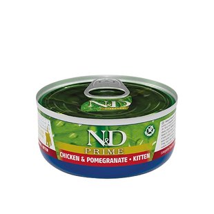 Влажный корм для котят Farmina N&D Grain Free Prime 70 г - курица и гранат - masterzoo.ua