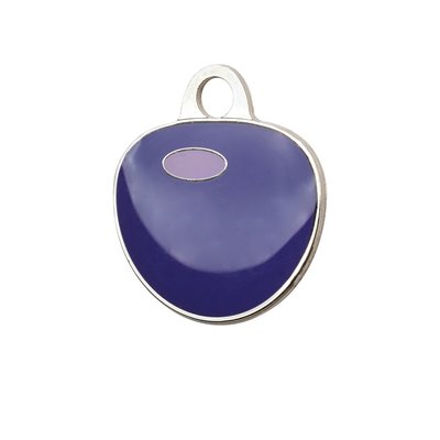 Адресник-приложение BuBiBo фиолетовый, латунь с покрытием ⌀ 22 мм - cts - masterzoo.ua