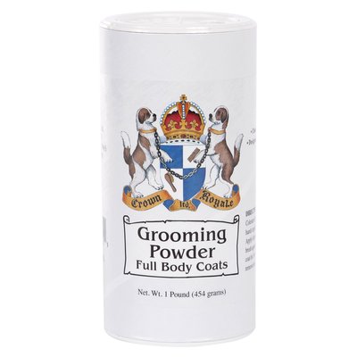 Пудра для котів та собак Crown Royale «Grooming Powder Full Body Coats» 454 г (для густої та жорсткої шерсті) - cts - masterzoo.ua