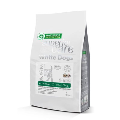 Сухой корм для собак Nature's Protection Superior Care White Dogs All Sizes and Life Stages 4 кг - насекомые - masterzoo.ua