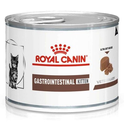 Вологий корм для кошенят при захворюваннях шлунково-кишкового тракту Royal Canin Gastrointestinal Kitten 195 г (домашня птиця) - masterzoo.ua