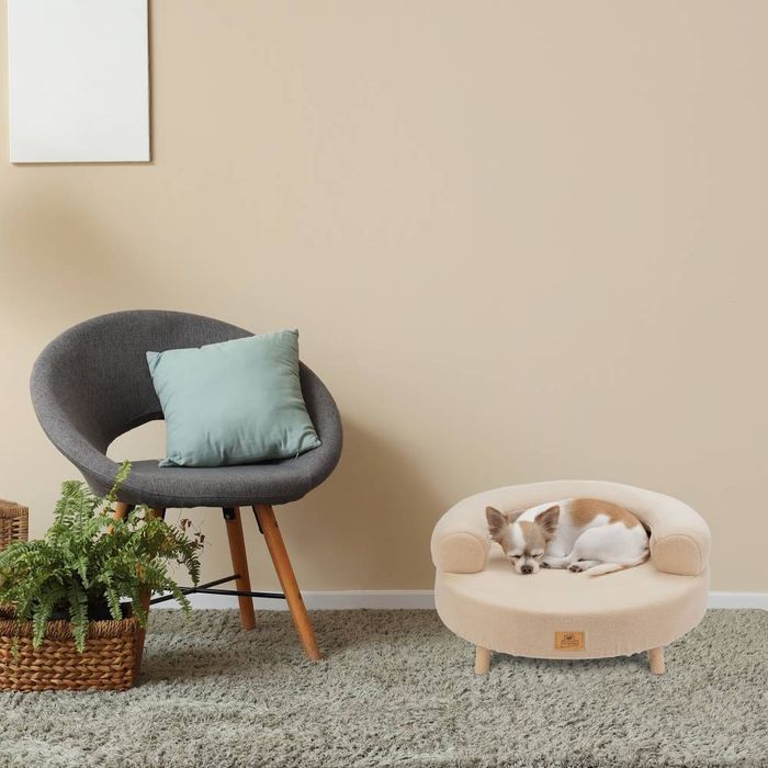 Лежак для собак Ferplast Aki Divan 56x56x29 см - бежевый - masterzoo.ua