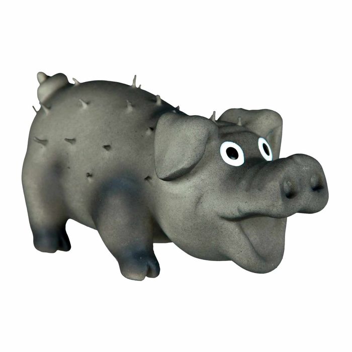 Игрушка для собак Trixie Свинка со щетиной, с пищалкой 10 см (латекс, цвета в ассортименте) - masterzoo.ua