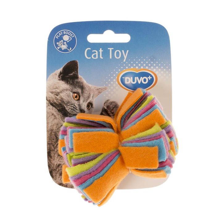 Іграшка Duvo + для котів помпон з флісу 6 см - masterzoo.ua