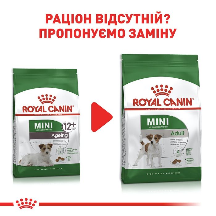 Сухий корм для літніх собак малих порід Royal Canin Mini Ageing 12+, 1,5 кг - домашня птиця - masterzoo.ua