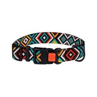 Barksi BronzeDog Urban Гуцульский нейлоновий нашийник для собак S - різнокольоровий - masterzoo.ua