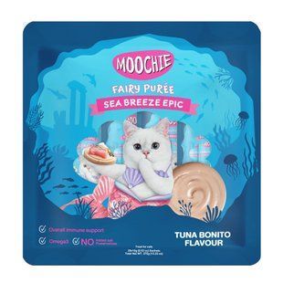 Ласощі для котів Moochie Fairy Puree 25 шт х 15 г - тунець боніто - masterzoo.ua