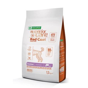 Сухой корм для щенков Nature's Protection Superior Care Red Coat Grain Free Junior Small Breeds 1,5 кг - лосось и криль - masterzoo.ua