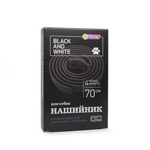 Vitomax Black and White нашийник для собак 70 см - чорний - masterzoo.ua