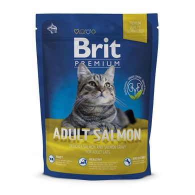 Сухий корм для котів Brit Premium Cat Adult Salmon 300 г (лосось) - masterzoo.ua