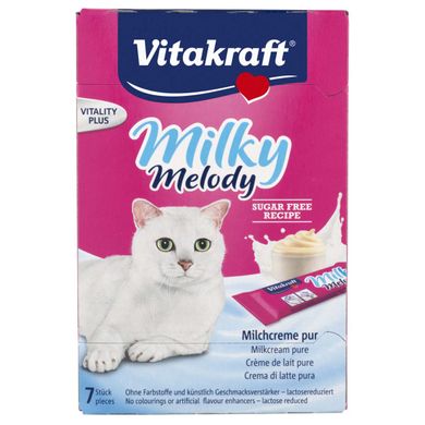 Ласощі для котів Vitakraft Milky Melody 7 шт х 15 г (вершки) - masterzoo.ua