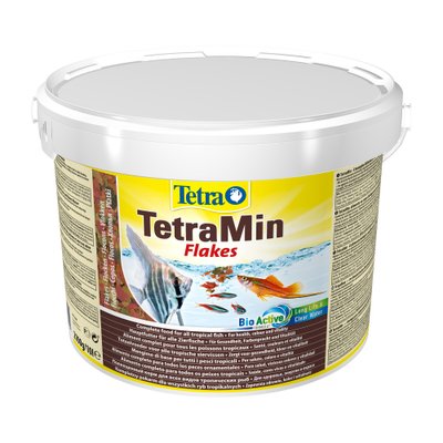 Сухой корм для аквариумных рыб Tetra в хлопьях «TetraMin» 10 л (для всех аквариумных рыб) - masterzoo.ua