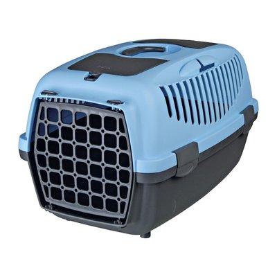 Контейнер-переноска для собак та котів вагою до 8 кг Trixie «Capri 2» 37 x 34 x 55 см (блакитна) - dgs - masterzoo.ua