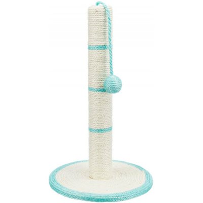 Когтеточка-столбик Trixie с игрушкой на верёвочке h=50 см (бирюзовая, красная, чёрная, синяя) - masterzoo.ua