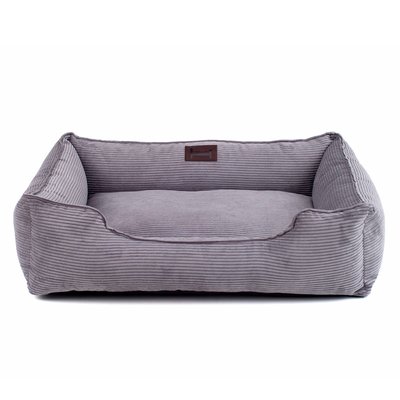 Лежак для котів Harley and Cho «Dreamer Gray» velvet розмір S 60 x 45 см (сірий) - cts