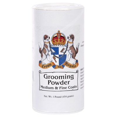 Пудра для кошек и собак Crown Royale «Grooming Powder Medium & Fine Coats» 454 г (для тонкой и шелковистой шерсти) - cts - masterzoo.ua
