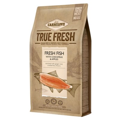 Сухой корм для взрослых собак всех пород Carnilove True Fresh FISH for Adult dogs 4 кг (рыба) - masterzoo.ua