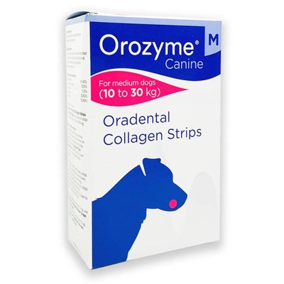 Жувальні смужки для собак Orozyme гігієна ротової порожнини M, 141 г - masterzoo.ua