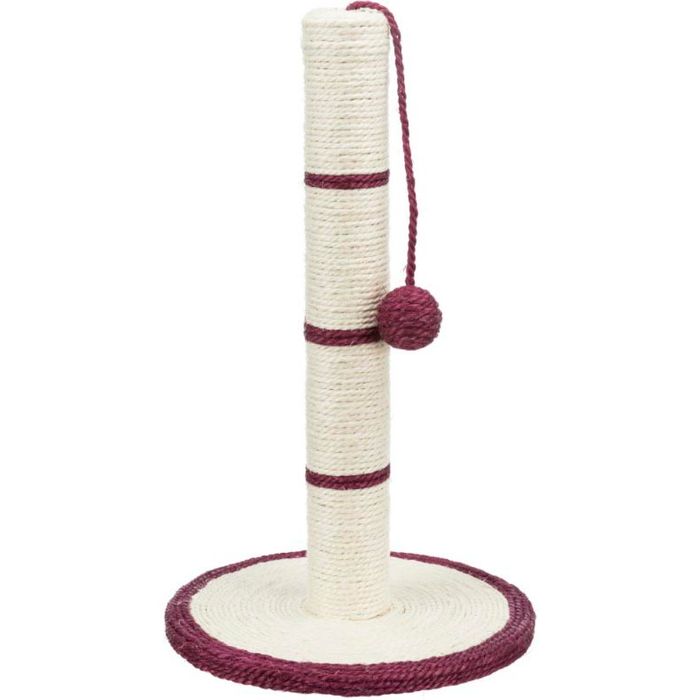 Дряпка-стовпчик Trixie з іграшкою на мотузці h=50 см (бірюзова, червона, чорна, синя) - masterzoo.ua