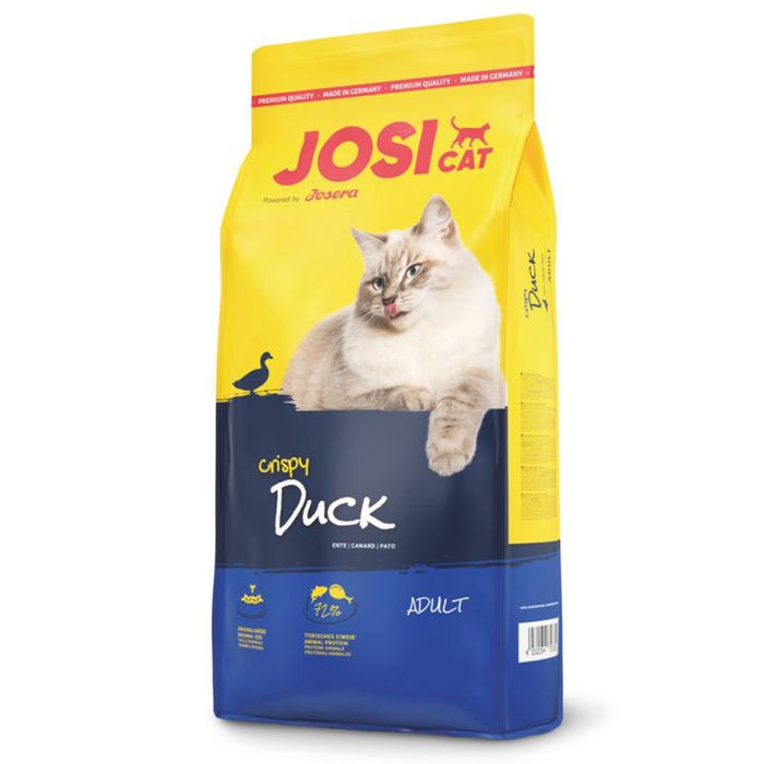 Сухий корм для котів Josera JosiCat Crispy Duck Adult 10 кг - качка - masterzoo.ua