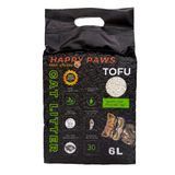 Соевый наполнитель для кошачьего туалета Happy Paws Tofu 6 л - зеленый чай - masterzoo.ua