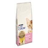 Сухой корм для котят Cat Chow Kitten 15 кг - курица