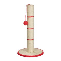 Когтеточка-столбик Trixie с игрушкой на верёвочке h=62 см (бирюзовая, красная, чёрная, синяя) - masterzoo.ua