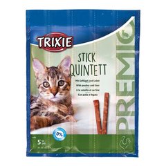 Ласощі для котів Trixie PREMIO Quadro-Sticks 5 шт. (домашня птиця) - masterzoo.ua