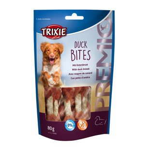 Ласощі для собак Trixie PREMIO Duck Bites 80 г (качка) - masterzoo.ua