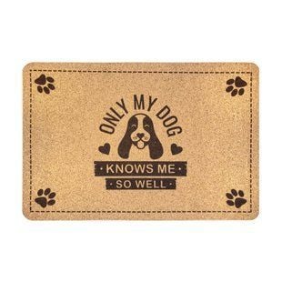 Pet Fun килимок під миску для собак 44х29 см - коричневий - masterzoo.ua