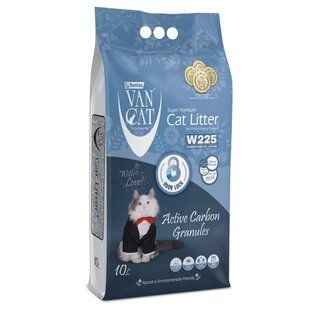 Бентонитовый наполнитель для кошачьего туалета Van Cat Active Carbon Granules Cat 10 л - без аромата - masterzoo.ua