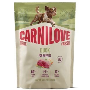 Сухой корм для щенков Carnilove True Fresh Puppy 1,5 кг - утка - masterzoo.ua