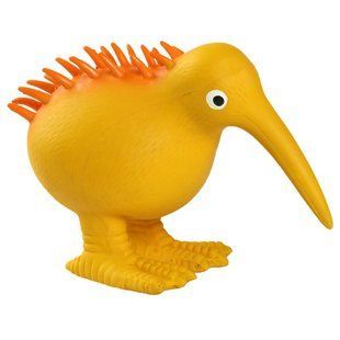Іграшка для собак Kiwi Walker птах ківі 13,5 см - помаранчевий - masterzoo.ua
