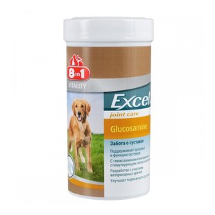 Набір вітамінів для собак 8in1 Excel Glucosamine 55 таблеток та 8in1 Excel Brewers Yeast Large Breed 80 таблеток + плед - masterzoo.ua