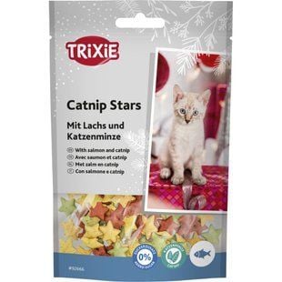 Ласощі для котів Trixie Catnip Stars 50 г - лосось та котяча м'ята - masterzoo.ua