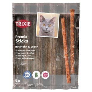 Лакомство для кошек Trixie Premio Sticks 5 шт - домашняя птица и печень - masterzoo.ua