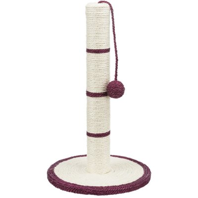 Дряпка-стовпчик Trixie з іграшкою на мотузці h=62 см (бірюзова, червона, чорна, синя) - masterzoo.ua