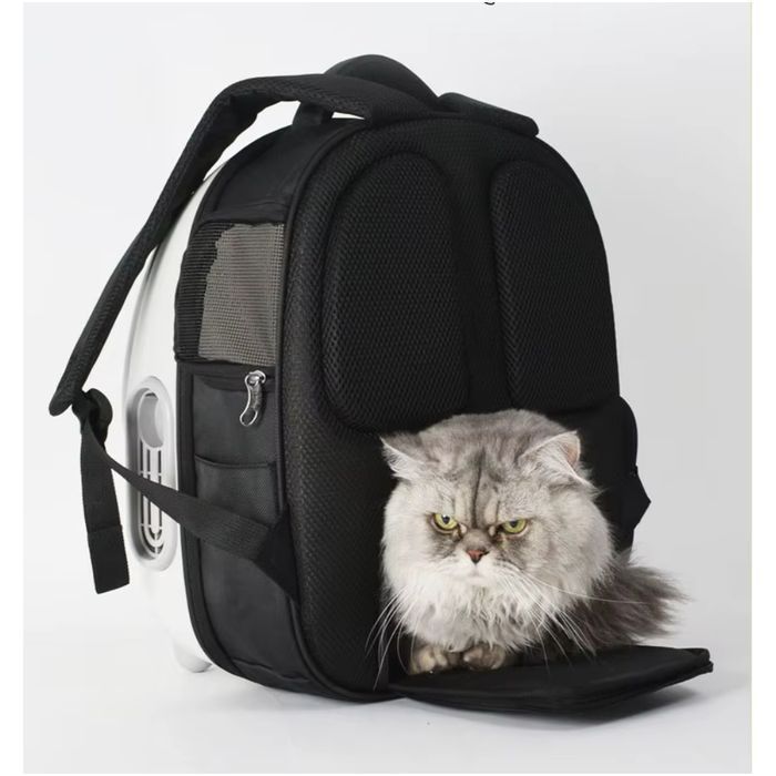 Рюкзак-переноска для кошек Me&Pet 33,5х28х43 см - белый - masterzoo.ua