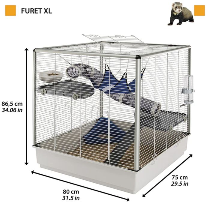 Клітка для гризунів Ferplast Furet XL 80 x 75 x 86,5 см - masterzoo.ua