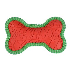 Іграшка для собак Duvo+ Кістка новорічна з пищалкою 15 х 9.5 х 3 см (каучук) - masterzoo.ua