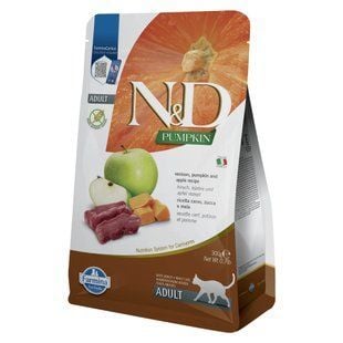 Сухой корм для кошек Farmina N&D Pumpkin Grain Free Adult 300 г - оленина, тыква и яблоко - masterzoo.ua