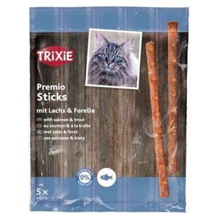 Ласощі для котів Trixie Premio Sticks 5 шт - лосось та форель - masterzoo.ua