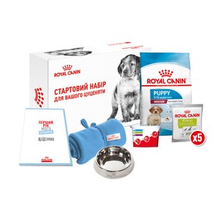 Набор сухого корма и лакомств для щенков Royal Canin Medium Puppy 1 кг + Educ 5 шт х 50 г - masterzoo.ua