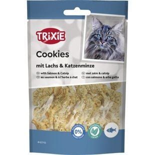 Ласощі для котів Trixie Cookies 50 г - лосось та котяча м'ята - masterzoo.ua