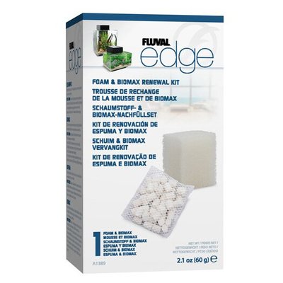 Губка и наполнитель Fluval «Edge» Foam & BioMax Renewal Kit (для фильтра Fluval Edge) - masterzoo.ua
